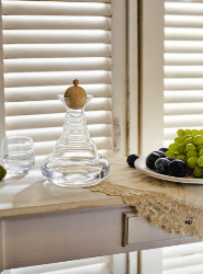 Havasi cirbolyafenyő gömbkupakos Alladin kancsó 1.3 literes, arany élet virága szimbólummal - Image 3