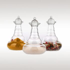 Miniverse fűszertartó kancsó 3 db, 120 ml-es, arany élet virága szimbólummal