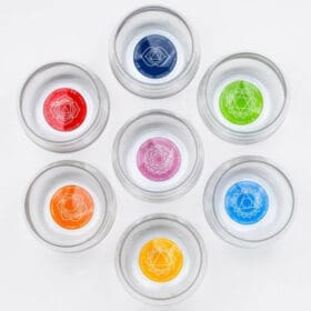 Mythos csakra pohár szett, 7 db