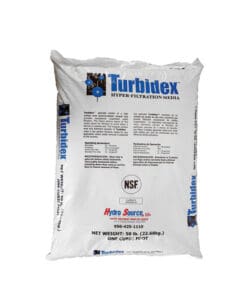 Turbidex (Filter AG Plus) Szilárd anyagok, ammónia és nehézfém eltávolítása, 28.3 l