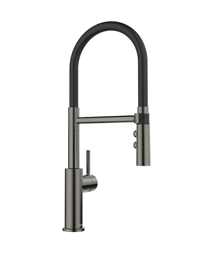 BLANCO CATRIS-S Flexo – zuhanyfunkciós satin dark steel