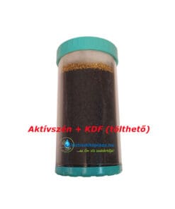 10” Big Blue aktív szénszűrő betét KDF-fel - UTÁNTÖLTHETŐ