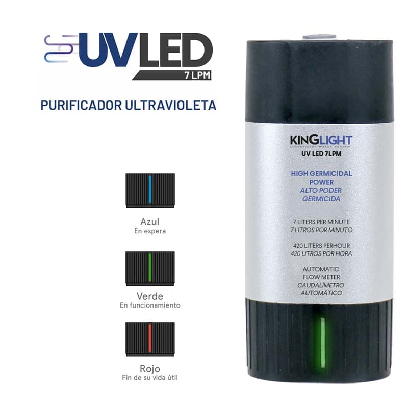 KINGLIGHT-7 LED UV lámpa 1/4" - 3/8" Quick